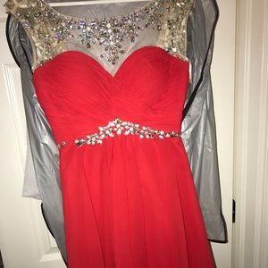 Red hoco dress